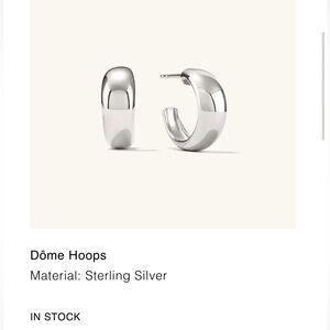 Mejuri Dome Hoops EUC